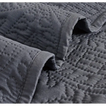 Lisbon Quilted 3 Pieces Embossed Coverlet Set-queen/double charcoal - Home & Garden > Kitchenware > Oven Mitts & Pot