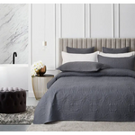 Lisbon Quilted 3 Pieces Embossed Coverlet Set-queen/double charcoal - Home & Garden > Kitchenware > Oven Mitts & Pot