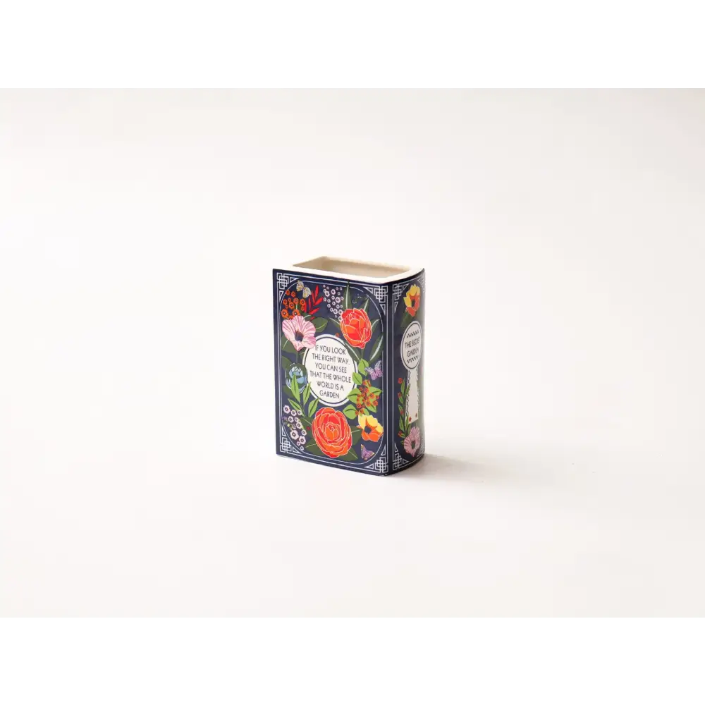 Literary Book Vase - Creative Ceramic Planter & Desk Organizer(Type B - 14x10x6.5cm) - Home & Garden > Decor > Vases &
