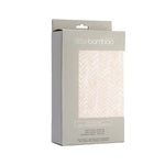 Little Bamboo Jersey Fitted Sheet Cot Size Herringbone Dusty Pink - Home & Garden > Bedding