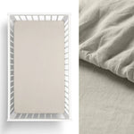 Little Gem 1 Pc Natural Hemp Cot Fitted Sheet - Home & Garden > Bedding