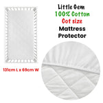 Little Gem 100% Cotton Cot Mattress Protector - Home & Garden > Bedding