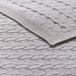 Little Gem Lyla Grey Cotton Baby Blanket 75 x 100 cm - Home & Garden > Bedding