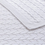 Little Gem Lyla White Cotton Baby Blanket 75 x 100 cm - Home & Garden > Bedding