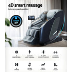 Livemor 4D Massage Chair Electric Recliner Double Core Mechanism Massager Melisa - Furniture > Bar Stools & Chairs >