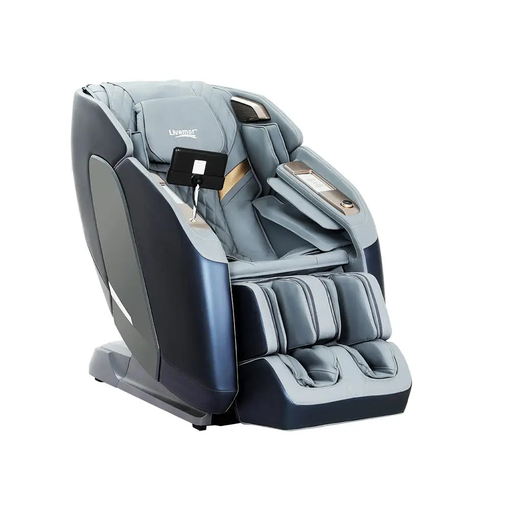 Livemor 4D Massage Chair Electric Recliner Double Core Mechanism Massager Melisa - Furniture > Bar Stools & Chairs >