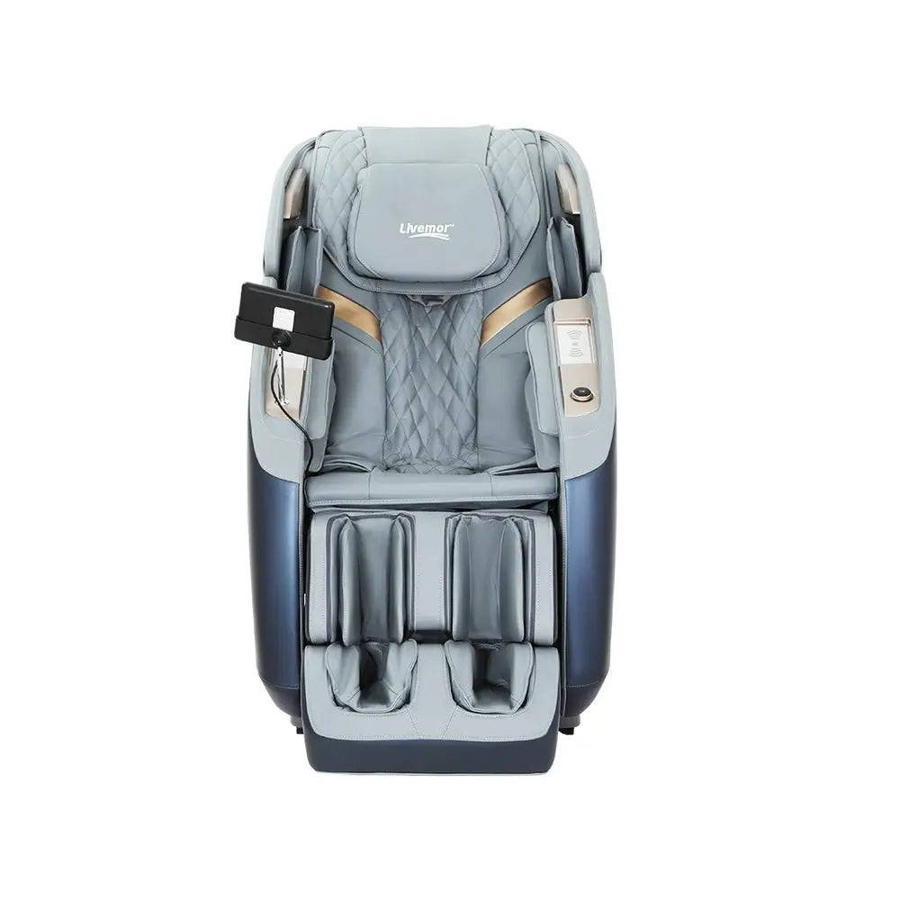 Livemor 4D Massage Chair Electric Recliner Double Core Mechanism Massager Melisa - Furniture > Bar Stools & Chairs >