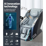 Livemor 4D Massage Chair Electric Recliner Double Core Mechanism Massager Melisa - Furniture > Bar Stools & Chairs >