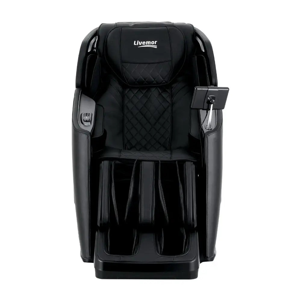 Livemor 4D Massage Chair Electric Recliner Home Massager Black - Furniture > Bar Stools & Chairs > Massage Chairs