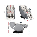 Livemor 4D Massage Chair Electric Recliner Home Massager Gary - Furniture > Bar Stools & Chairs > Massage Chairs