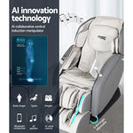 Livemor 4D Massage Chair Electric Recliner Home Massager Gary - Furniture > Bar Stools & Chairs > Massage Chairs