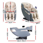 Livemor 4D Massage Chair Electric Recliner Home Massager Gray Sina - Furniture > Bar Stools & Chairs > Massage Chairs