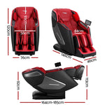 Livemor 4D Massage Chair Electric Recliner Home Massager Red - Furniture > Bar Stools & Chairs > Massage Chairs