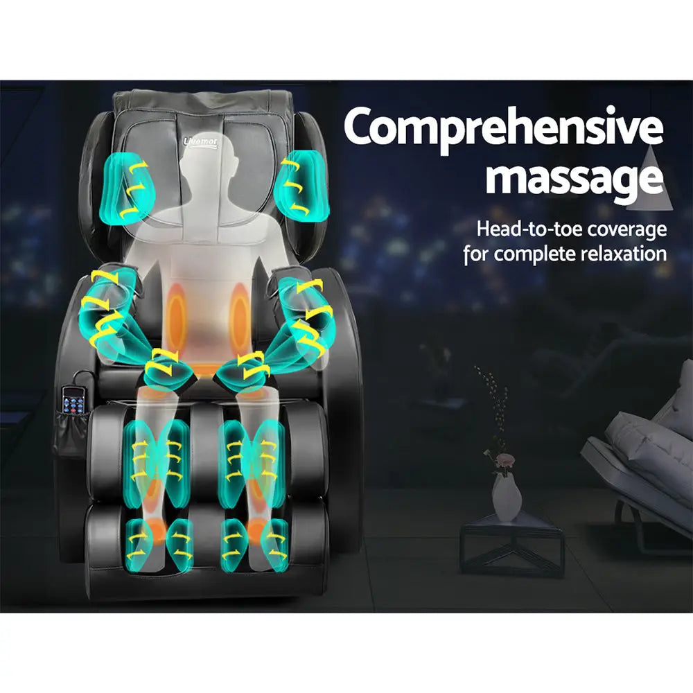 Livemor Massage Chair Electric Recliner 22 Nodes Massager Belmue - Health & Beauty > Massage