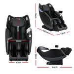 Livemor Massage Chair Electric Recliner Home 3D Massager Flynn - Black - Furniture > Bar Stools & Chairs > Massage