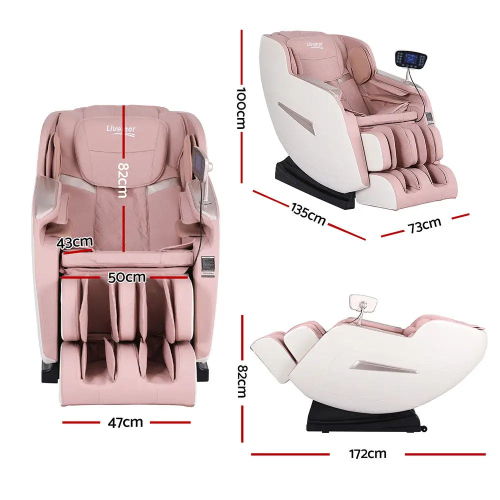 Livemor Massage Chair Electric Recliner Home Massager Amos - Furniture > Bar Stools & Chairs > Massage Chairs