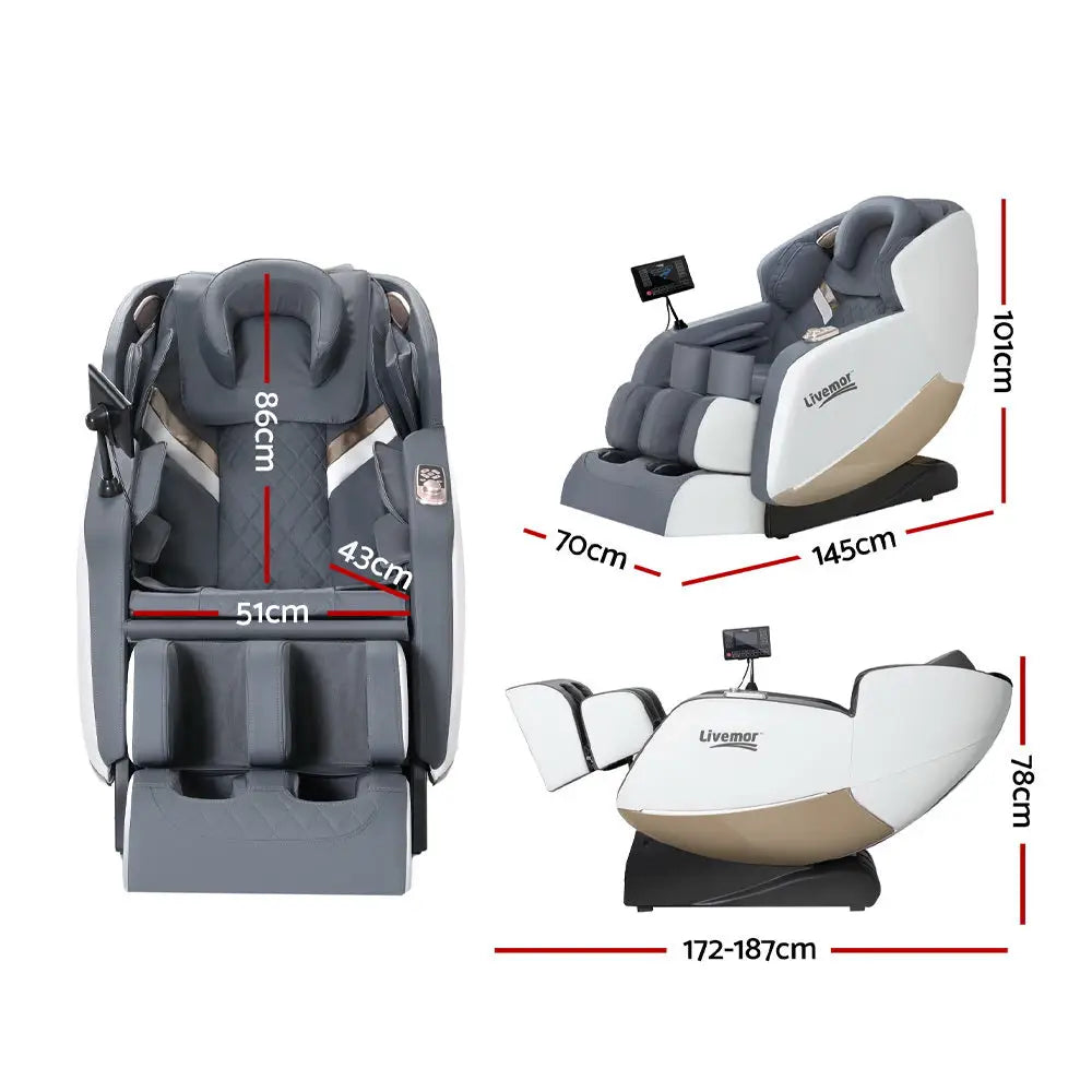 Livemor Massage Chair Electric Recliner Home Massager Beryl - Furniture > Bar Stools & Chairs > Massage Chairs