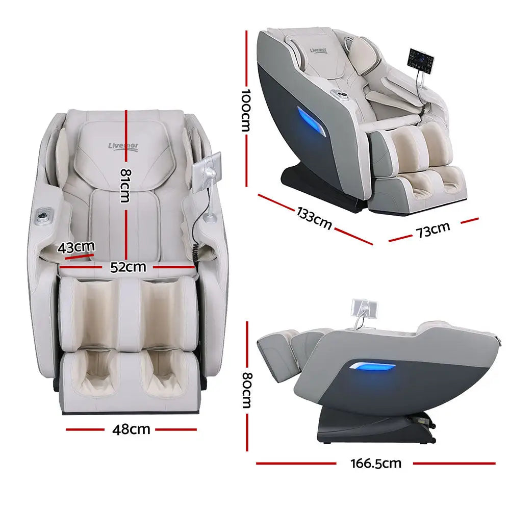 Livemor Massage Chair Electric Recliner Home Massager Brisa - Furniture > Bar Stools & Chairs > Massage Chairs