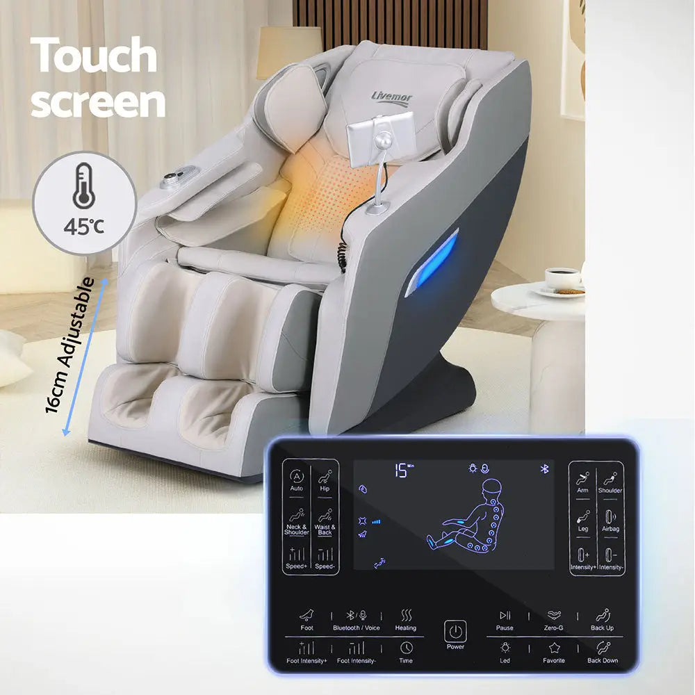 Livemor Massage Chair Electric Recliner Home Massager Brisa - Furniture > Bar Stools & Chairs > Massage Chairs