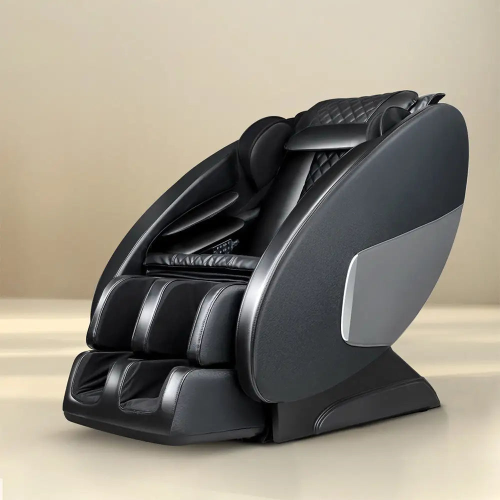 Livemor Massage Chair Electric Recliner Massager Black Ellmue - Health & Beauty > Massage