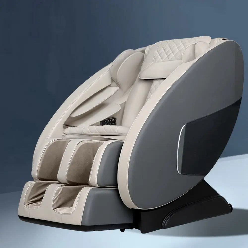 Livemor Massage Chair Electric Recliner Massager Grey Ellmue - Health & Beauty > Massage