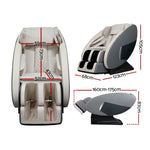 Livemor Massage Chair Electric Recliner Massager Grey Ellmue - Health & Beauty > Massage