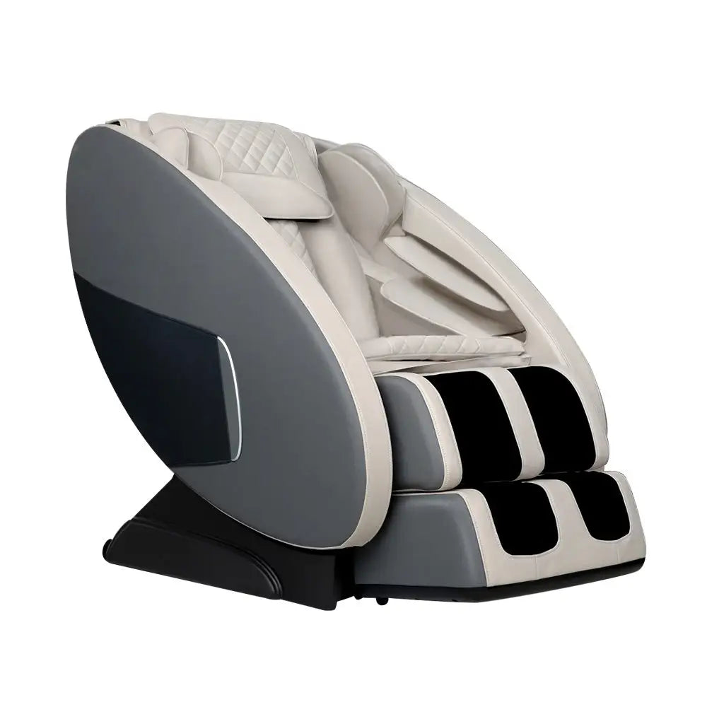 Livemor Massage Chair Electric Recliner Massager Grey Ellmue - Health & Beauty > Massage