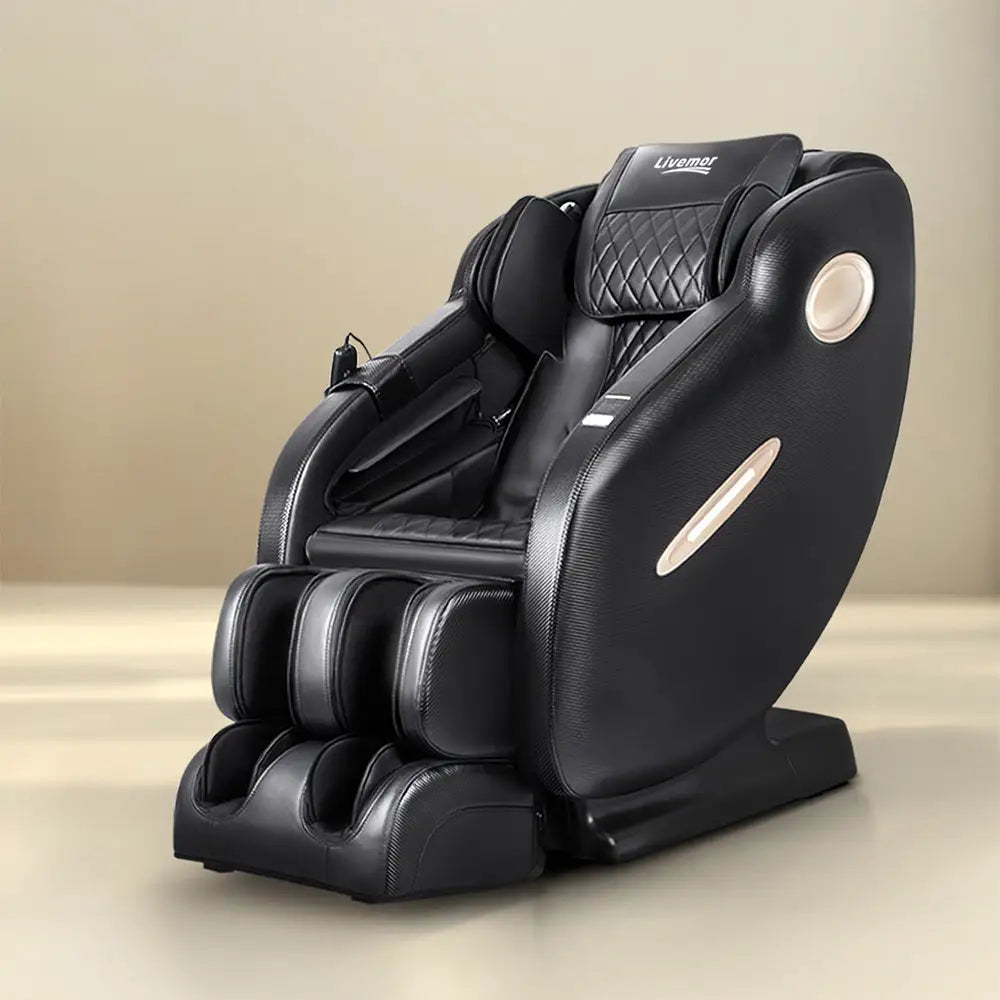 Livemor Massage Chair Electric Recliner Massager Ozeni - Black - Furniture > Bar Stools & Chairs > Massage Chairs