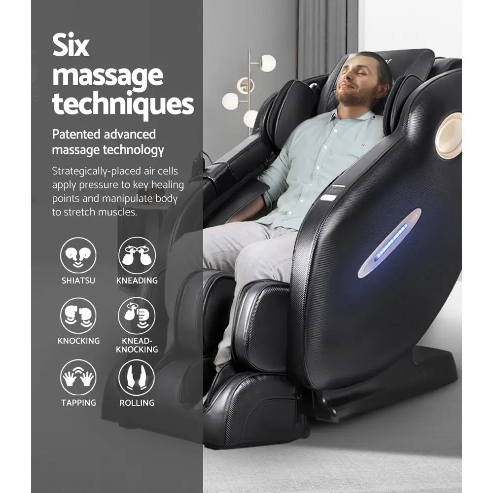 Livemor Massage Chair Electric Recliner Massager Ozeni - Black - Furniture > Bar Stools & Chairs > Massage Chairs