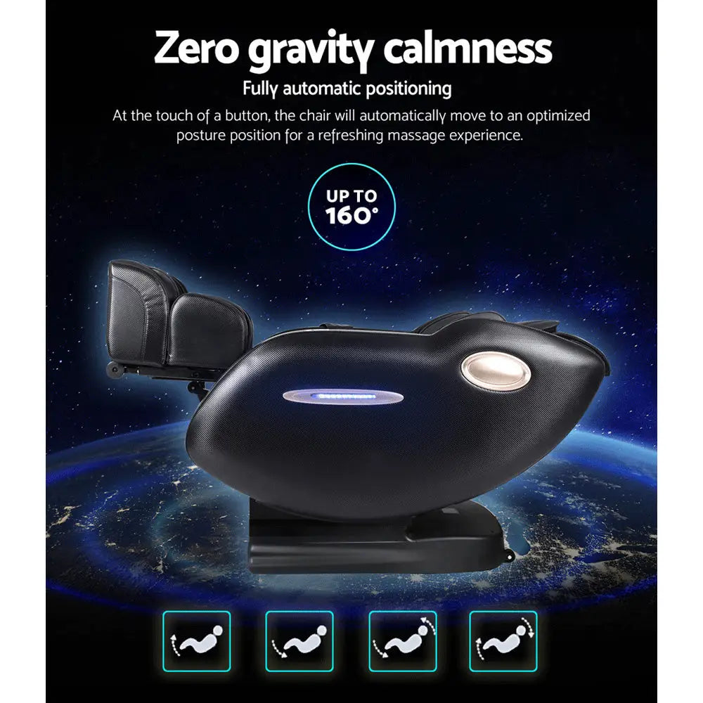 Livemor Massage Chair Electric Recliner Massager Ozeni - Black - Furniture > Bar Stools & Chairs > Massage Chairs