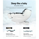 Livemor Massage Chair Electric Recliner Massager White Varitas - Furniture > Bar Stools & Chairs > Massage Chairs