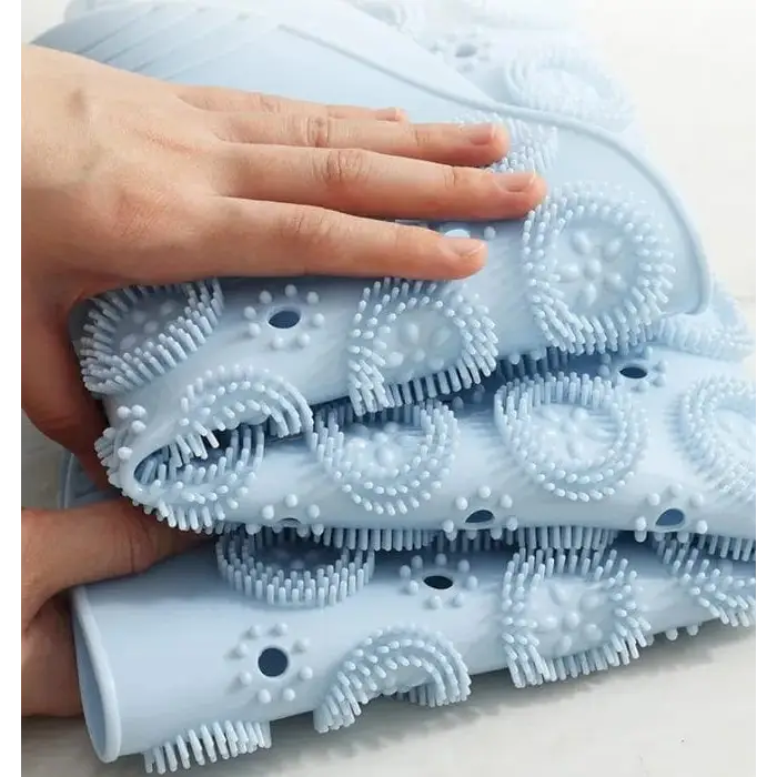 Living Today Non-Slip Massager Bathroom Mat - BLUE - Fashion > Women’s Fashion > Women’s Uggs & Slippers