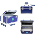 Locking Combination Medicine Box (Blue/Large) - Home & Garden > Storage