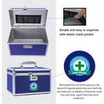 Locking Combination Medicine Box (Blue/Medium) - Home & Garden > Storage