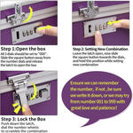Locking Combination Medicine Box (Purple/Small) - Home & Garden > Storage