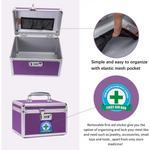 Locking Combination Medicine Box (Purple/Small) - Home & Garden > Storage