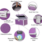 Locking Combination Medicine Box (Purple/Small) - Home & Garden > Storage