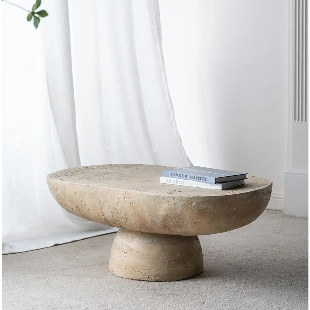 LOGAN CEMENT COFFEE TABLE - Furniture > Living Room > Coffee Tables