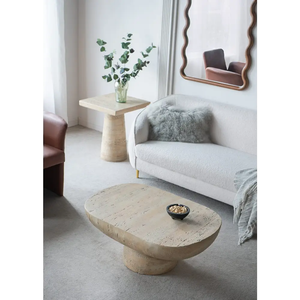 LOGAN CEMENT COFFEE TABLE - Furniture > Living Room > Coffee Tables