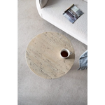 LOGAN CEMENT ROUND SIDE TABLE - Furniture > Living Room > Side Tables