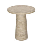 LOGAN CEMENT ROUND SIDE TABLE - Furniture > Living Room > Side Tables