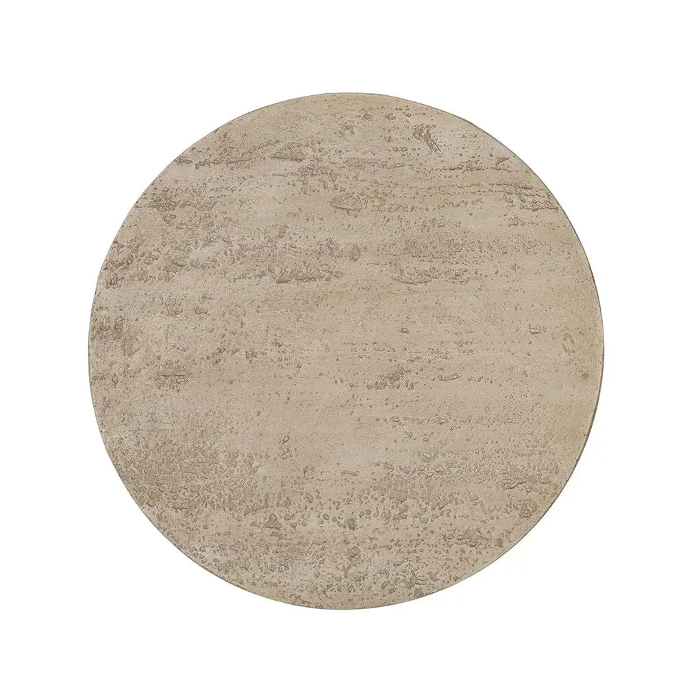 LOGAN CEMENT ROUND SIDE TABLE - Furniture > Living Room > Side Tables