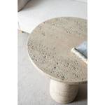LOGAN CEMENT ROUND SIDE TABLE - Furniture > Living Room > Side Tables
