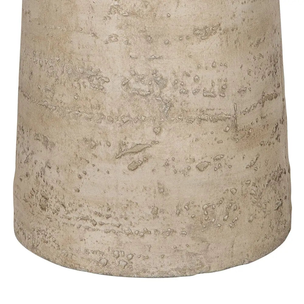 LOGAN CEMENT ROUND SIDE TABLE - Furniture > Living Room > Side Tables