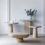 LOGAN CEMENT SQUARE SIDE TABLE - Furniture > Living Room > Side Tables