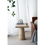 LOGAN CEMENT SQUARE SIDE TABLE - Furniture > Living Room > Side Tables