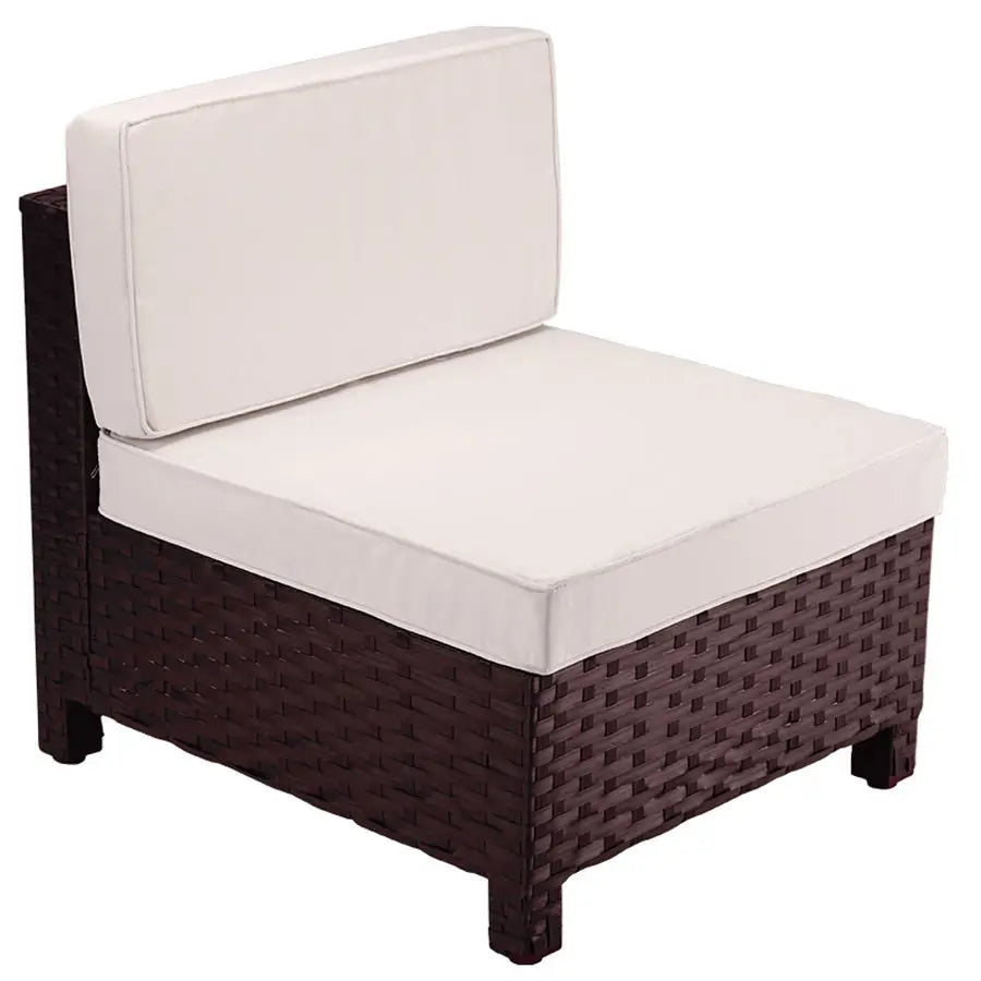 LONDON RATTAN 1pc Sofa Outdoor Furniture Setting Lounge Garden Cushion Couch - Furniture > Outdoor