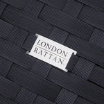 LONDON RATTAN 1pc Sofa Outdoor Furniture Setting - Steel Frame Garden Lounge - Furniture > Outdoor