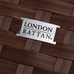 LONDON RATTAN Ottoman Outdoor Wicker Furniture Garden Sofa Lounge Foot Stool - Furniture > Outdoor