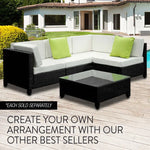 London Rattan Ottoman Outdoor Wicker Furniture Sofa Garden Lounge Foot Stool - Furniture > Outdoor